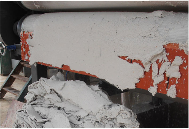 Paper mill sludge dewatering